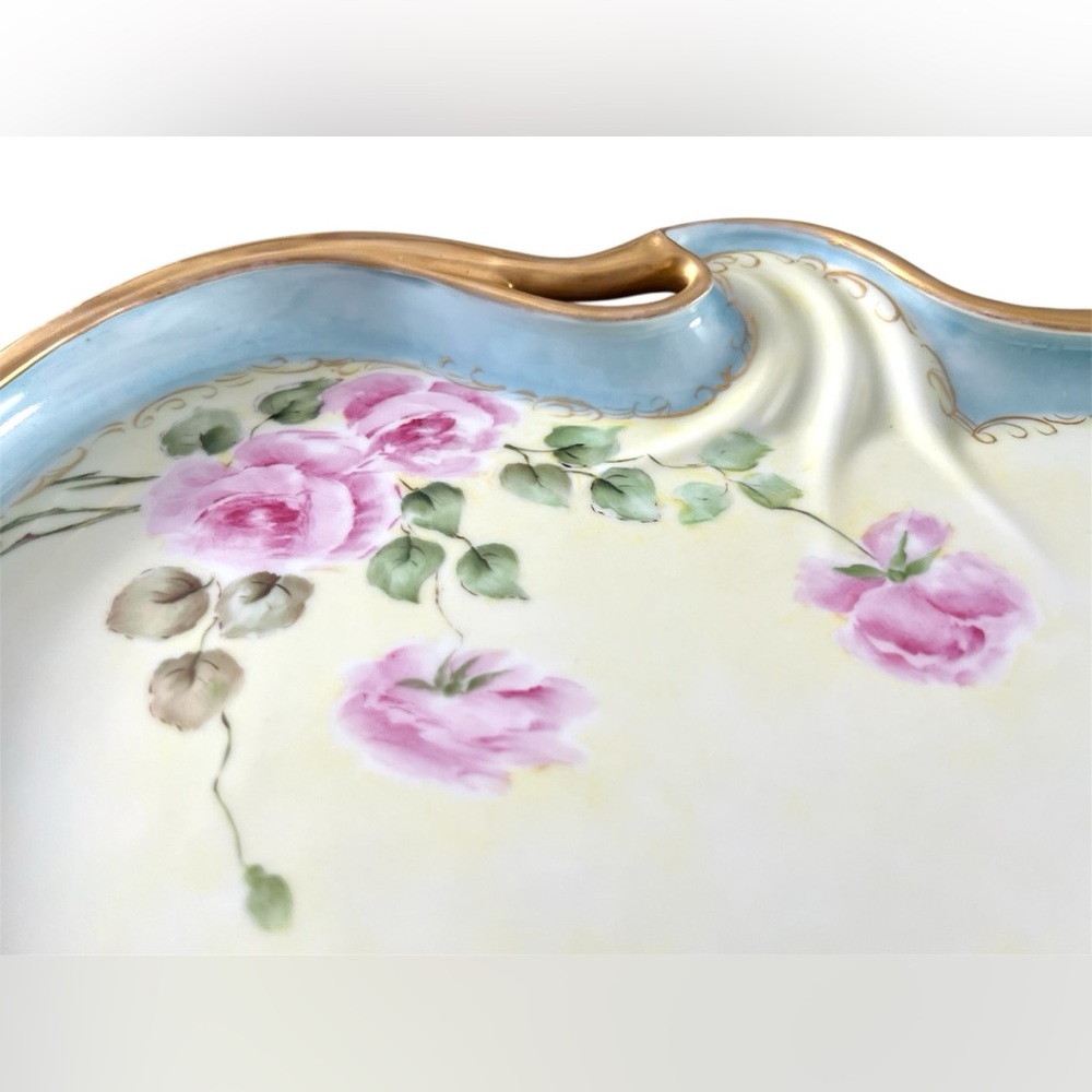 La Seynie P & P Limoges Porcelain Tray (France, Early 20th Century) - Picture 2 of 12